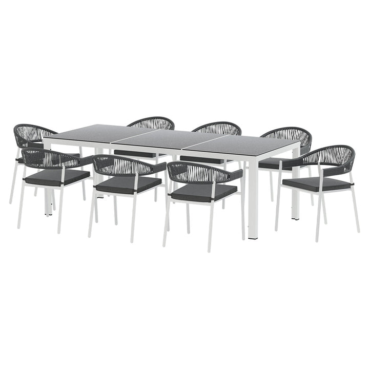 Sorrento 9-Piece Premium Outdoor Dining Set