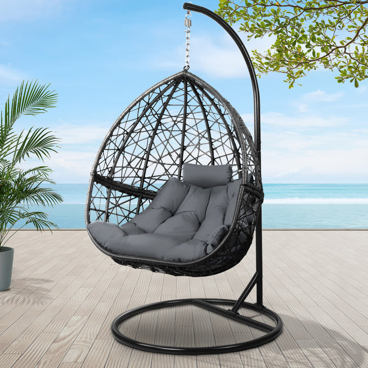 Chair Kingdom Premium Black Hanging Swing Chair