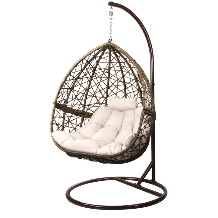 Chair Kingdom Premium Outdoor Brown Hanging Swing Chair