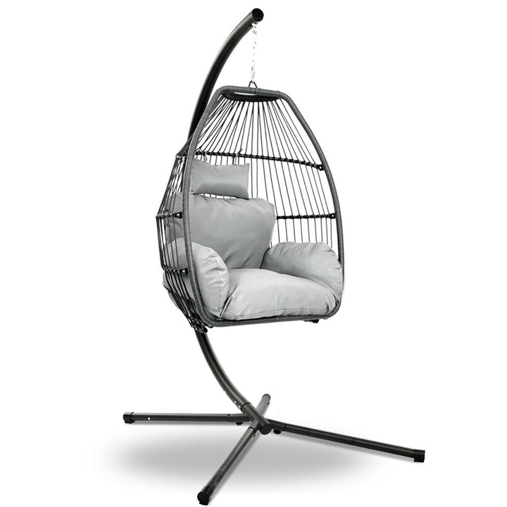 Chair Kingdom Luxury Outdoor Hanging Pod Chair - Grey