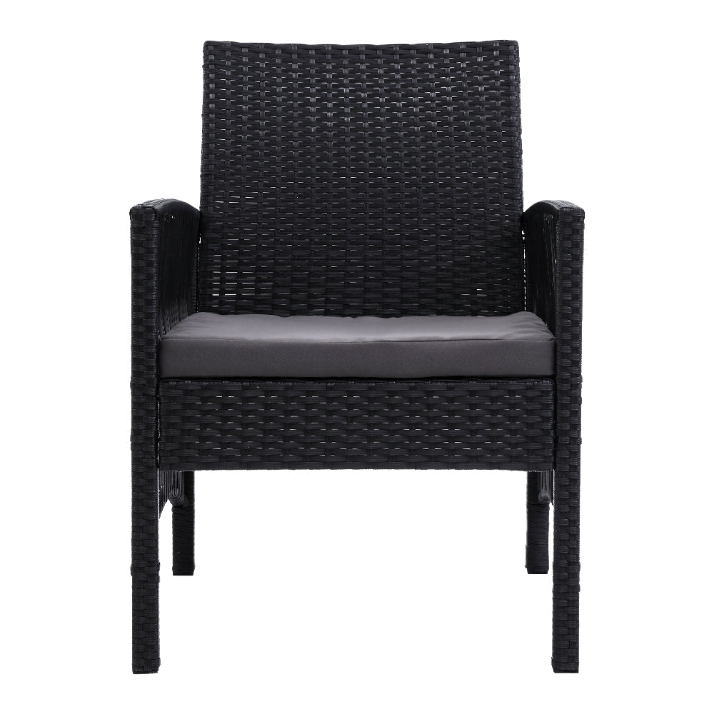 Armadale Luxury Black Bistro Chairs - Set of 2