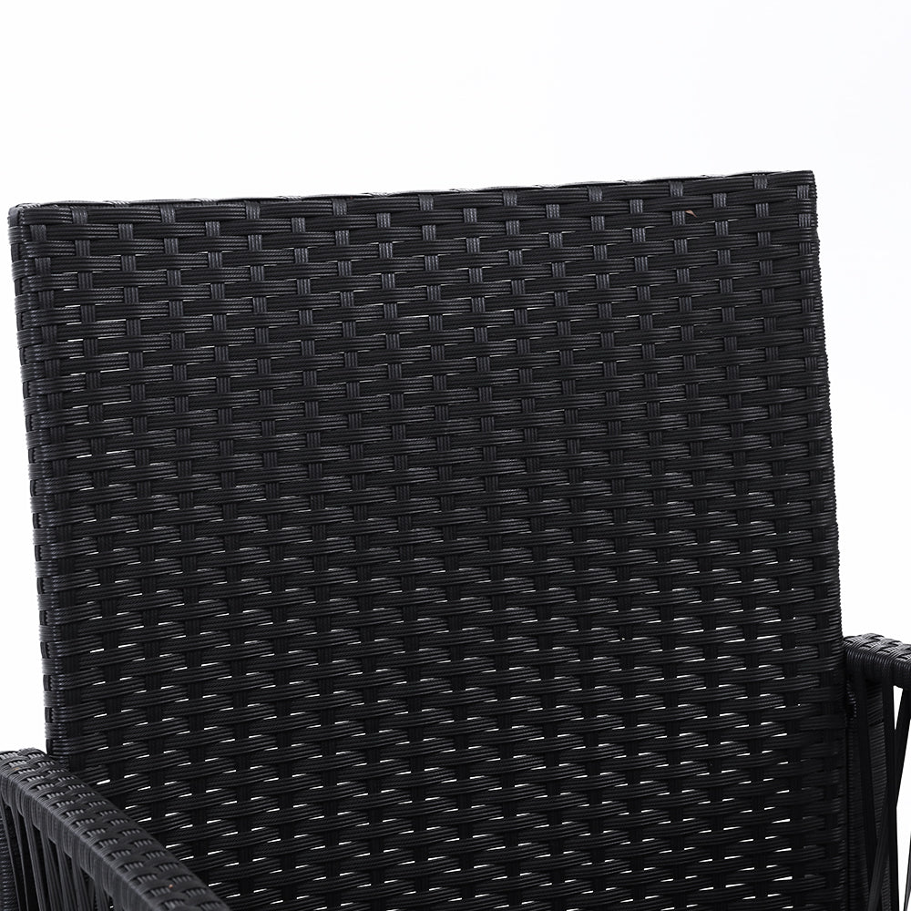 Armadale Luxury Black Bistro Chairs - Set of 2