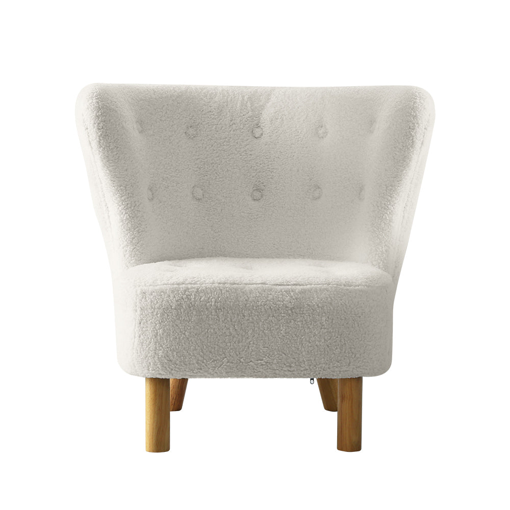 Chair Kingdom   Armchair Lounge Accent Chair Armchairs Couch Chairs Sofa Bedroom White
