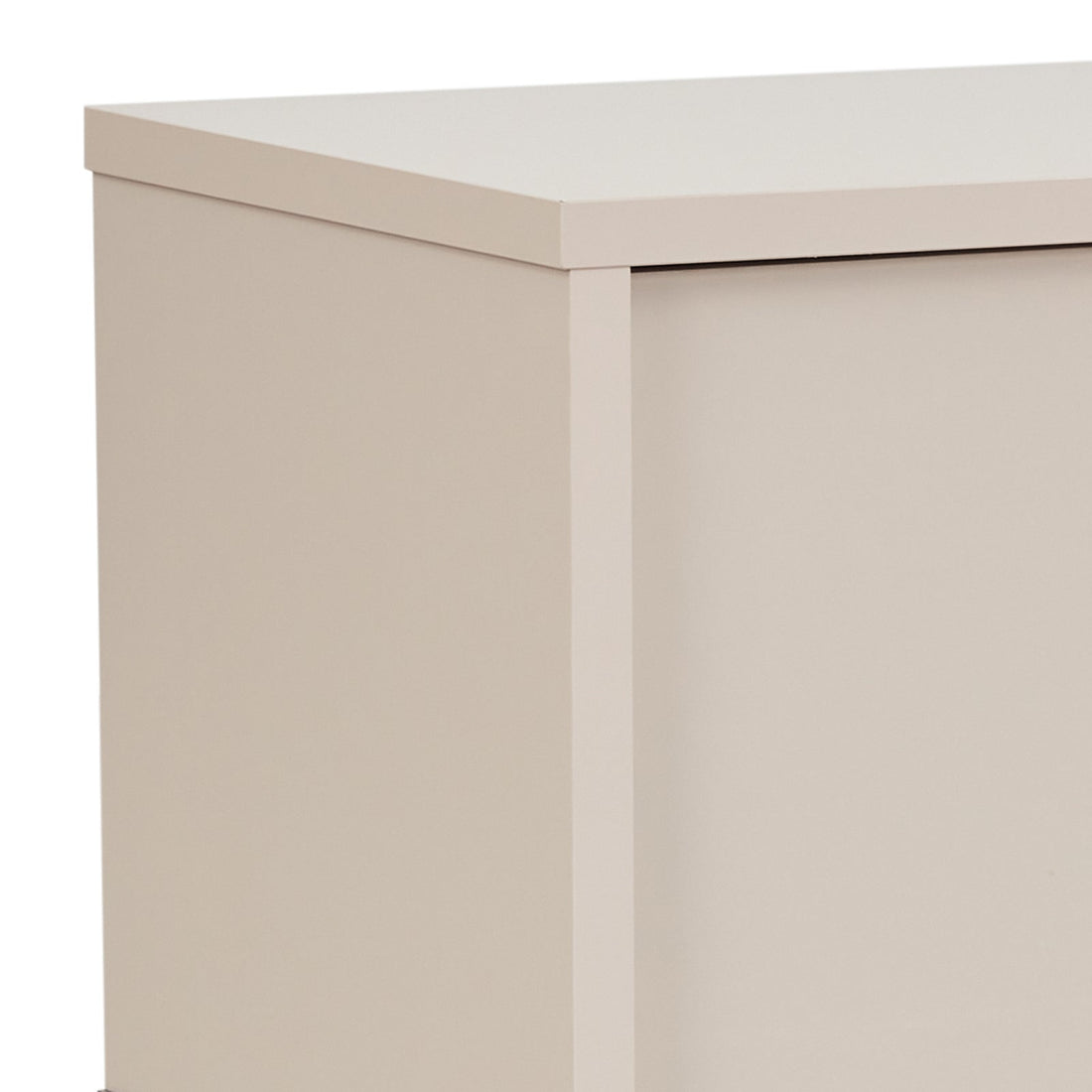 TV Cabinet with Storage Drawer Open Shelve Cabinet MDF in Champagne Colour